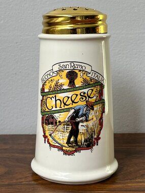 Himark San Remo Italian Parmesan Cheese Shaker Container Vintage Taiwan
